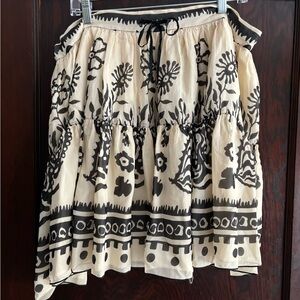 Anna Sui Silk tiered skirt